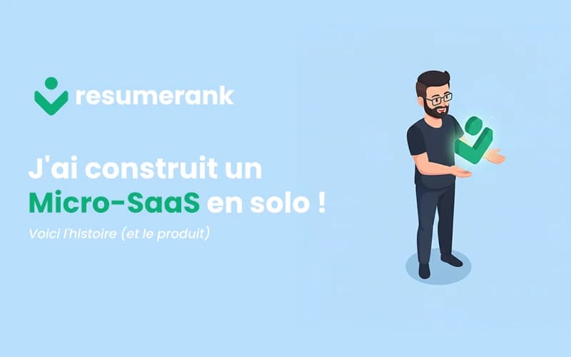Image de couverture pour Build in Public #1 : J'ai construit un Micro-SaaS en solo, voici l'histoire (et le produit)
