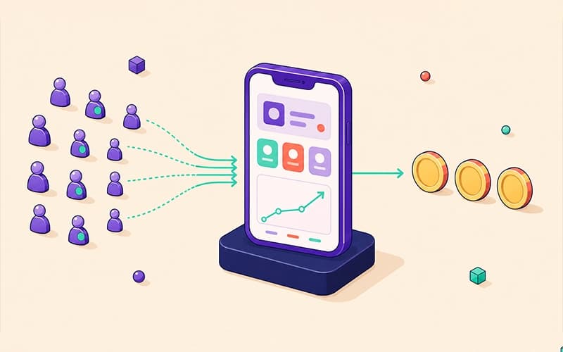 Image de couverture pour Comment rendre une application mobile rentable : le playbook complet