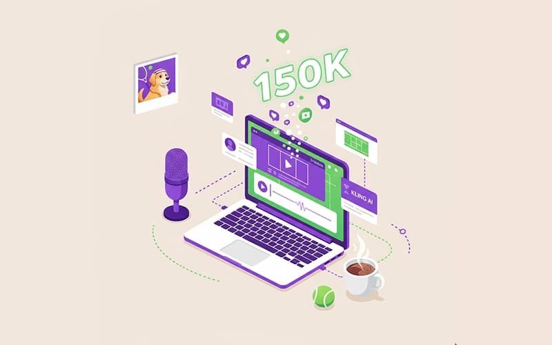 Image de couverture pour Build in Public #8 : 150 000 vues pour 33€/mois, ma stratégie de contenu IA