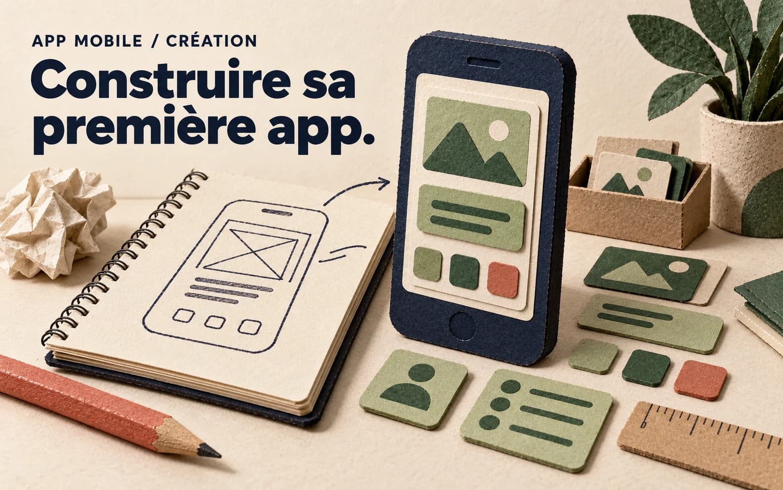 Illustration de l’article : Comment créer une application mobile en 2026 (sans être développeur)