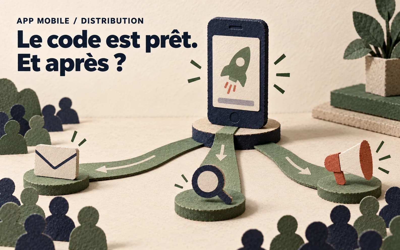 Illustration de l’article : Lancer une App Mobile en 2026 : le Guide Distribution (le build ne suffit plus)