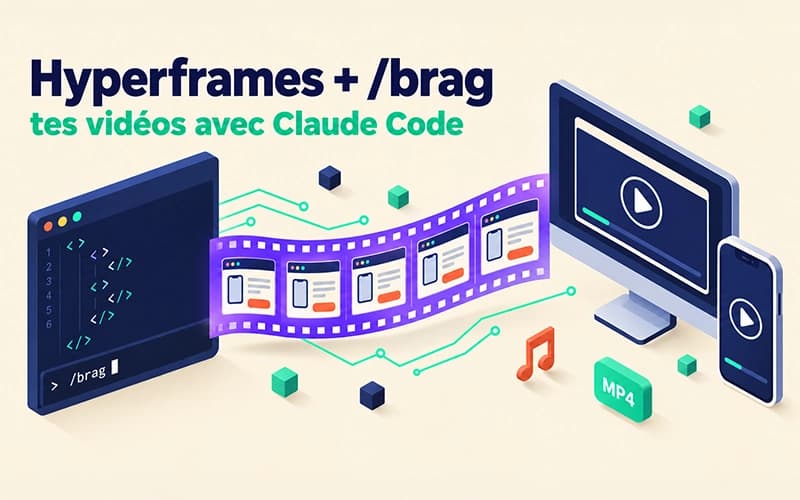 Image de couverture pour Hyperframes et /brag : créer des vidéos avec Claude Code, testé sur mon app