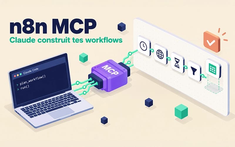 Image de couverture pour n8n MCP : faire construire tes workflows par Claude, le tuto 2026