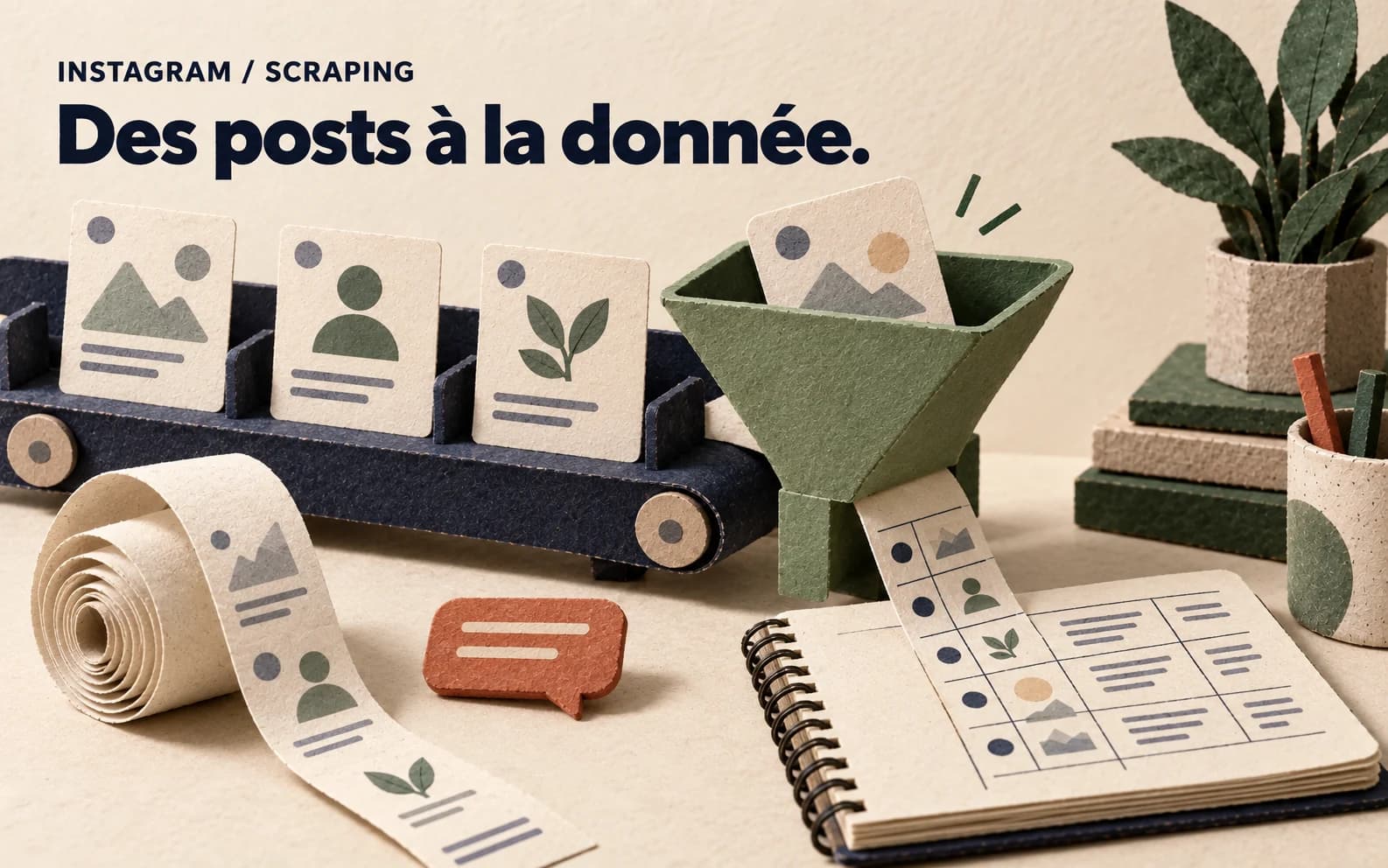 Illustration de l’article : Scraper Instagram en 2026 : posts, profils, reels, commentaires et abonnés, le tuto sans code